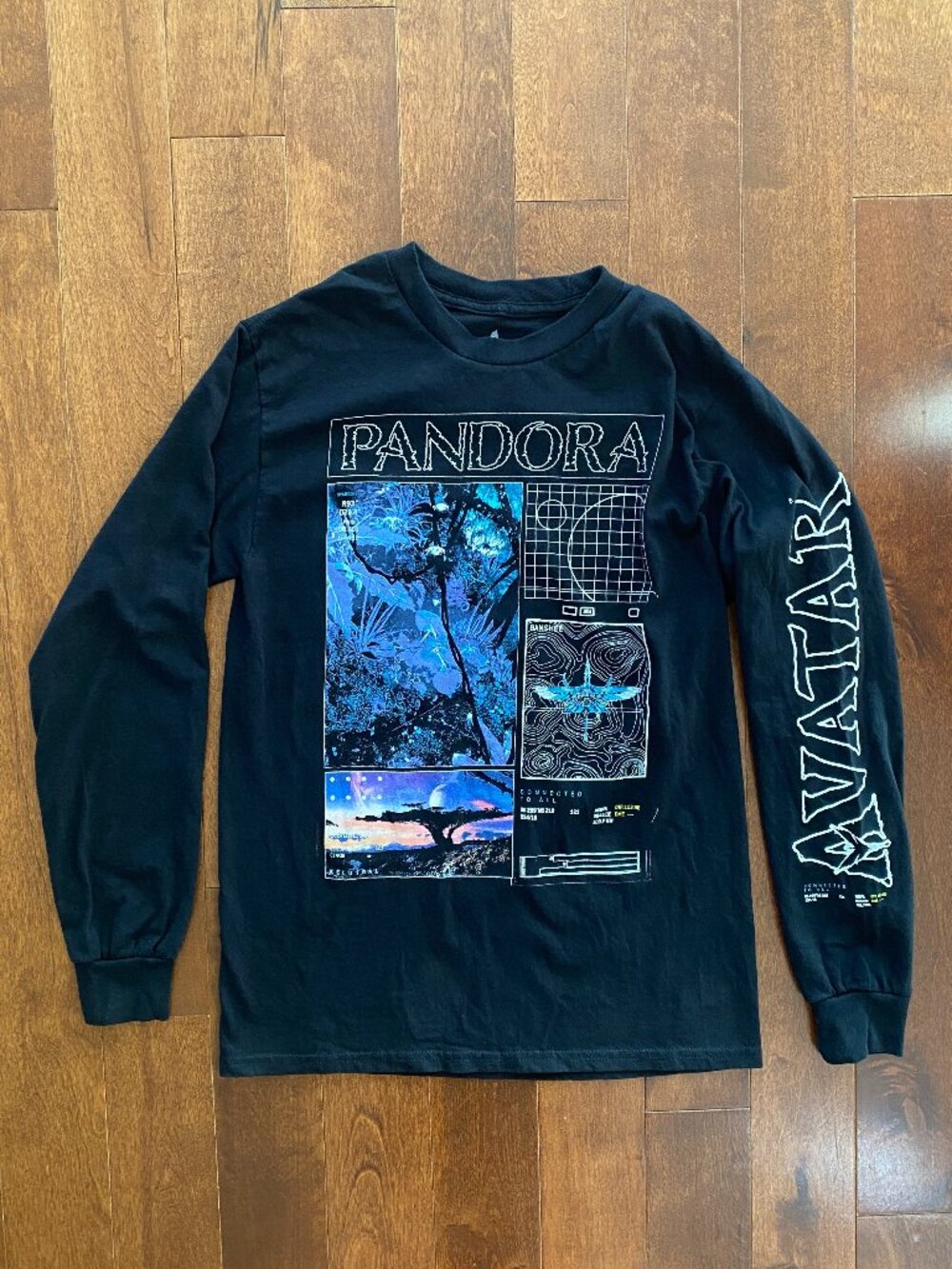 Avatar Pandora Graphic Long Sleeve Shirt Unisex Size Small
